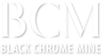 Black Chrome Mine Logo